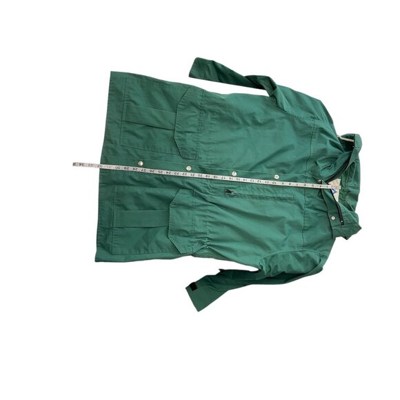 Holubar Green Hooded Outdoor Jacket Medium With Snap Buttons & Pockets - Picture 8 of 10